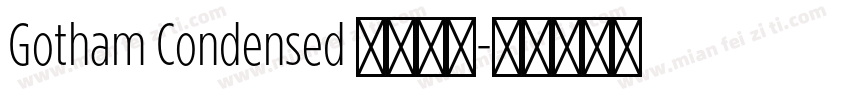 Gotham Condensed 英文字体字体转换